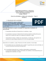 Guía de Actividades y Rúbrica de Evaluación - Unidad 3 - Fase 3 - El Desarrollo Adultez y Vejez