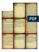Pathfinder 2e - Cartas de Ações Básicas e Perícias (Color)