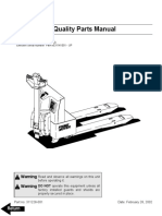 Quality Parts Manual: Electric Low Lift Pallet Truck