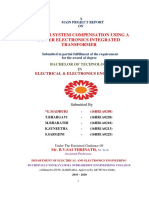 Power System Compensation Using A Power Electronics Integrated Transformer