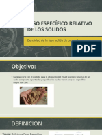 Peso Específico Relativo de Los Solidos