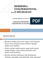 Resisten, Persistensi Dan Degradasi Herbisida