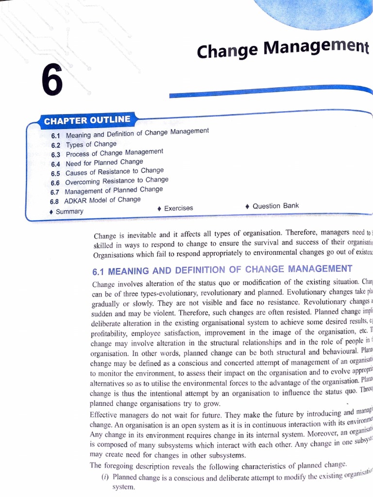 Chap 6 Change Management | PDF | Change Management | Behavior
