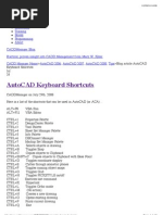 Download AutoCAD Keyboard Shortcuts by kueenh SN51442539 doc pdf