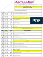 Vidya Programme Zoology November & December Month Schedule 2020