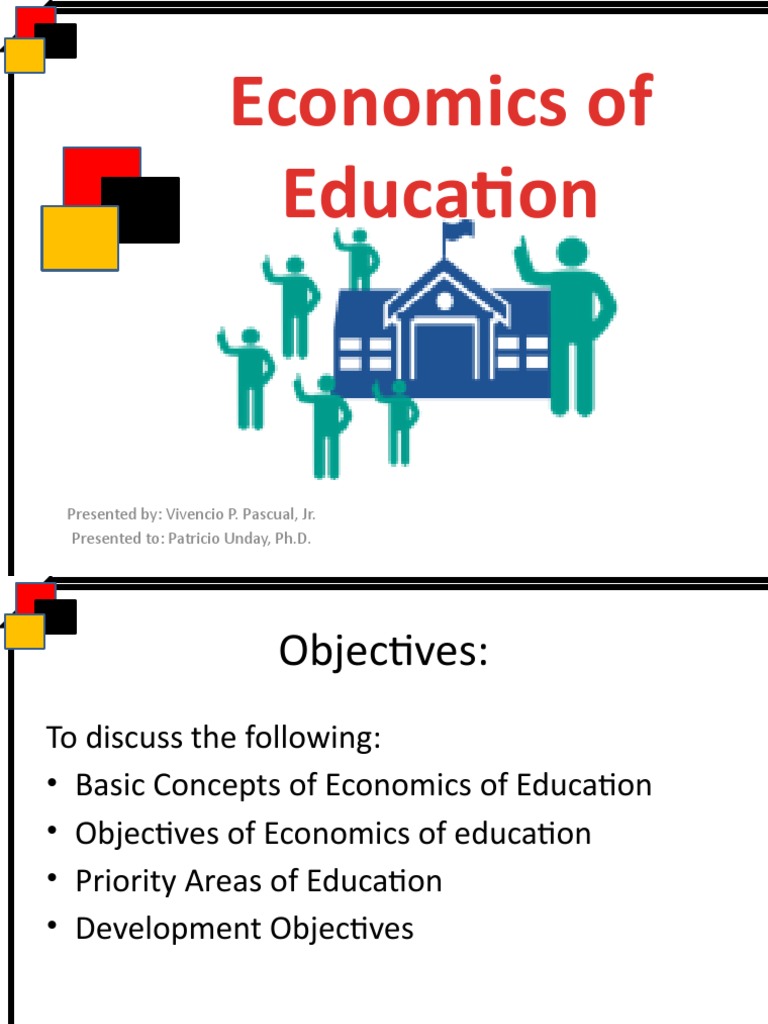 Objectives of Economics in Education | PDF | Education Economics