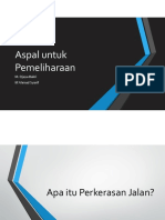 Aspal Untuk Pemeliharaan