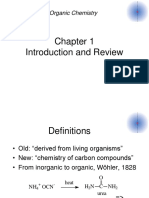 Introduction and Review: Organic Chemistry