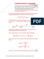 Ejercicios de geometría analítica resueltos