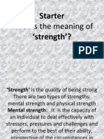 Starter What Is Meaning of Strength