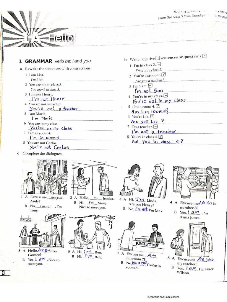 1a Hello Workbook | PDF