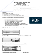 Vivaan Zunzunwala - 5. Prepositions Worksheet 1