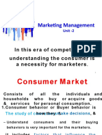 Marketing Management: in This Era of Competition, Understanding The Consumer Is A Necessity For Marketers