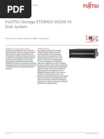 Fujitsu Storage Eternus Dx200 S5 Disk System: Data Sheet