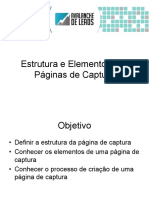 Estrutura e elementos essenciais de páginas de captura para conversão