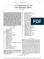 Design Considerations For Switched Reluctance Motor: Arthur V