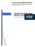 Online Self Monitoring Report (Operational Manual)