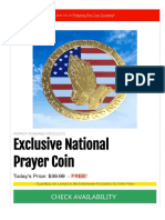 Free National Prayer Gold Coin For Grab