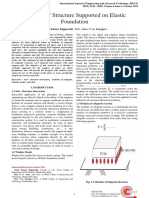 Analysis of Structure Supported on Elastic Foundation