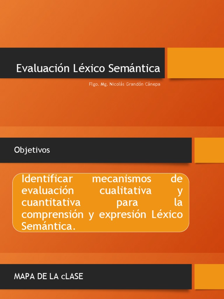 Evaluación de Léxico Semántico en Niños | PDF | Palabra | Léxico