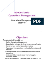 Introduction to Operations Management