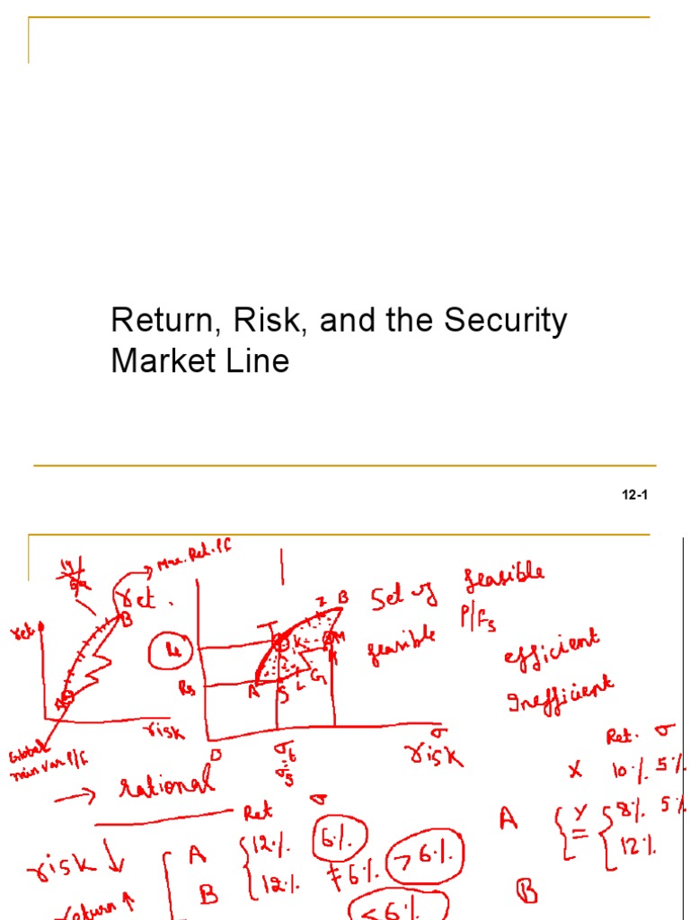 Systematic Risk and Security Market Line | PDF | Capital Asset Pricing ...