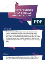 Eight Elements of An Ethical Organizational