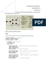 Create and Simulate A Code To Turn On or Off The Six Leds of The Figure 1, One Each Time With The Sequence D1, D2, D3, D4, D5, D6