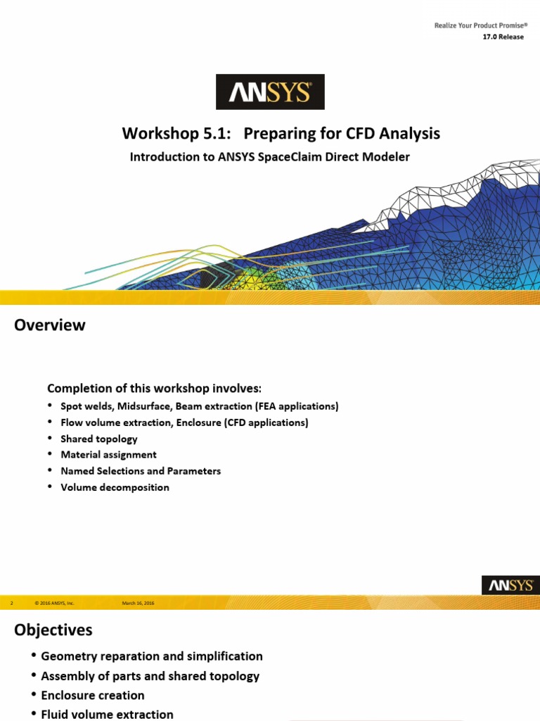 Workshop 5.1: Preparing For CFD Analysis: Introduction To Ansys ...