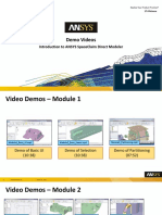 Demo Videos: Introduction To Ansys Spaceclaim Direct Modeler