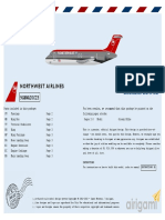 Northwest Airlines 9GNWA20C23: Instructions
