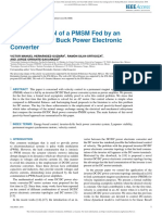 Velocity Control of a PMSM Fed by an Inverter-DCDC