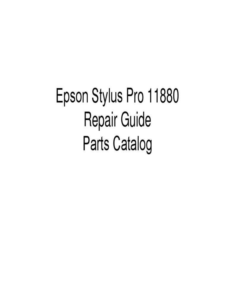 Epson - Stylus - Pro - 11880 - RG - PC | PDF | Printer (Computing) | Menu