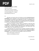 BIR Application Letter Sample | PDF
