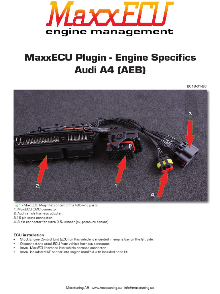 Audi A4 1.8T (AEB) - Engine Specific - MaxxECU V1 Plugin Manual-En ...