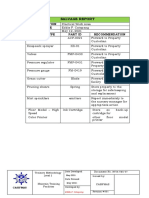 Salvage Report: Area / Section In-Charge Date Facility Type Part Id Recommendation