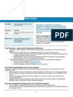 Pesticides - Agricultural: Uses in The Supply Chain