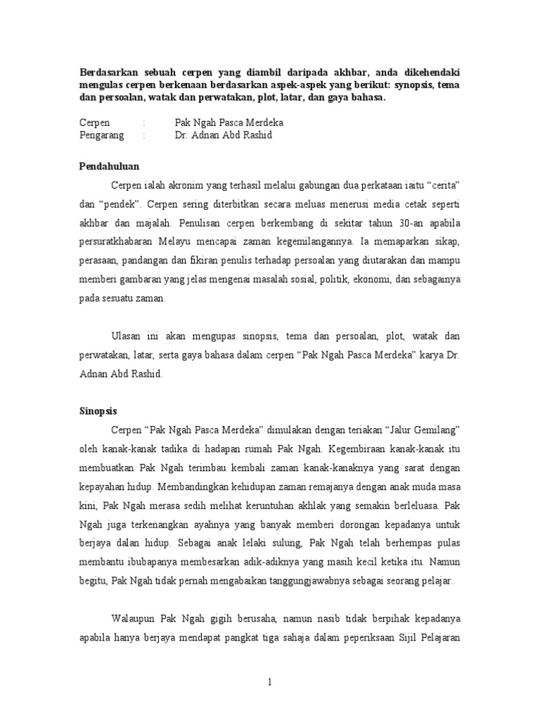 Cerpen Pdf