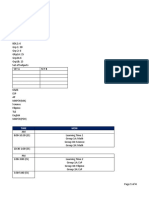 SAMPLE CLASS SCHEDULE - Filled Up