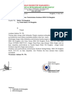 Surat Pemberitahuan Pemberhetian Struktural BEM UM Bengkulu CQ Wakil Rektor III