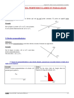 Droites Secantes, Perpendiculaires Et Paralleles