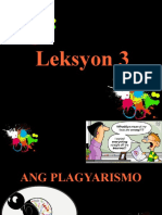 Leksyon 3 Plagyarismo