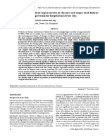 Predictors of Intradialytic Hypertension in Chronic End Stage Renal Dialysis Patients in a Tertiary Government Hospital in Davao c