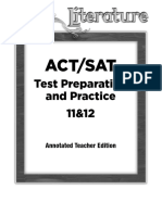 ACT - SAT Practice Test Texas Treasures Answer Key