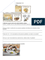 Atividade de Língua Portuguesa - Interpretação 7 e 8