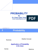 Probability: by Dr. Koay Chen Yong
