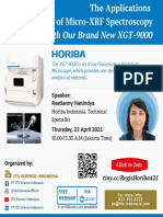 Horiba Webinar - The Applications of Micro-XRF Spectroscopy With Our Brand New XGT 9000