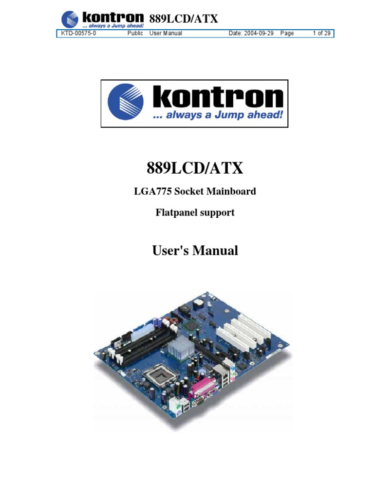 889LCD/ATX: User'S Manual | PDF | Bios | Office Equipment