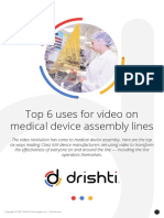 Drishti Top 6 Uses for Video on Medical Device Assembly Lines