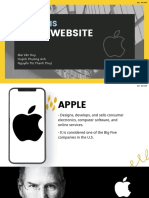 Analysis APPLE Website 1